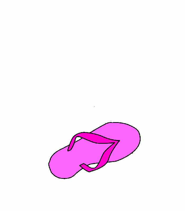 chinelo para colorir e imprimir