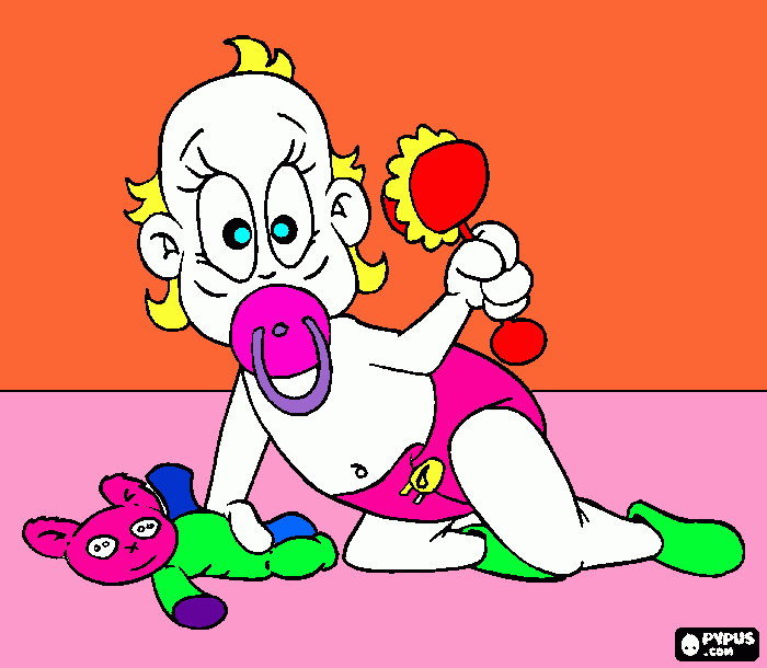 chupetinha 2 para colorir e imprimir