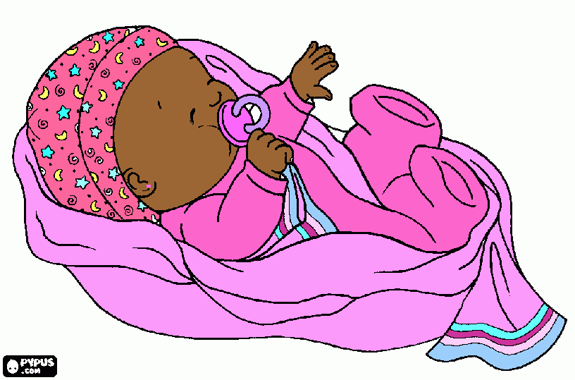 Chá de Fraldas para colorir e imprimir