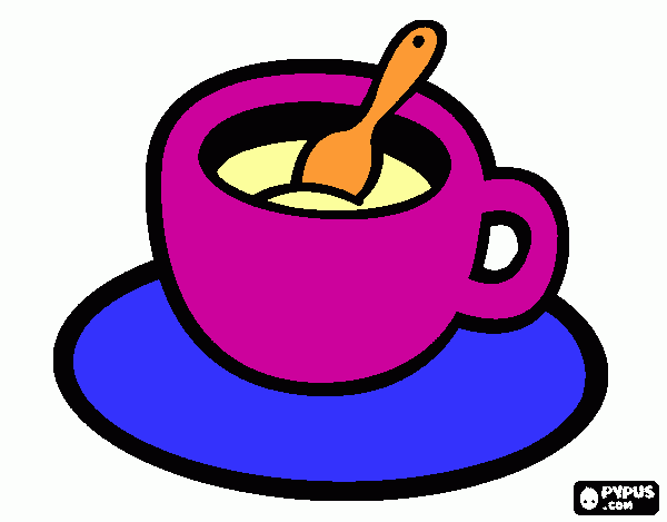 chá - junta trapo para colorir e imprimir