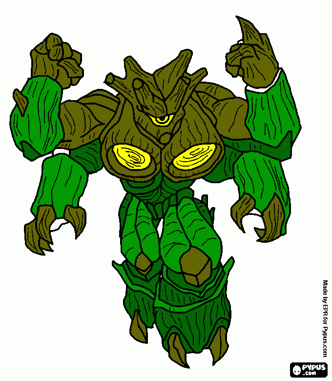 ciclope carvalho para colorir e imprimir