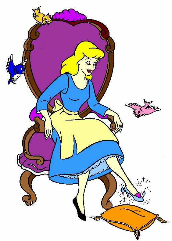 cinderela sapatinho para colorir e imprimir