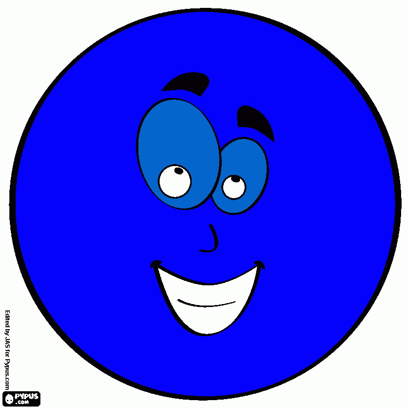 circulo azul para colorir e imprimir