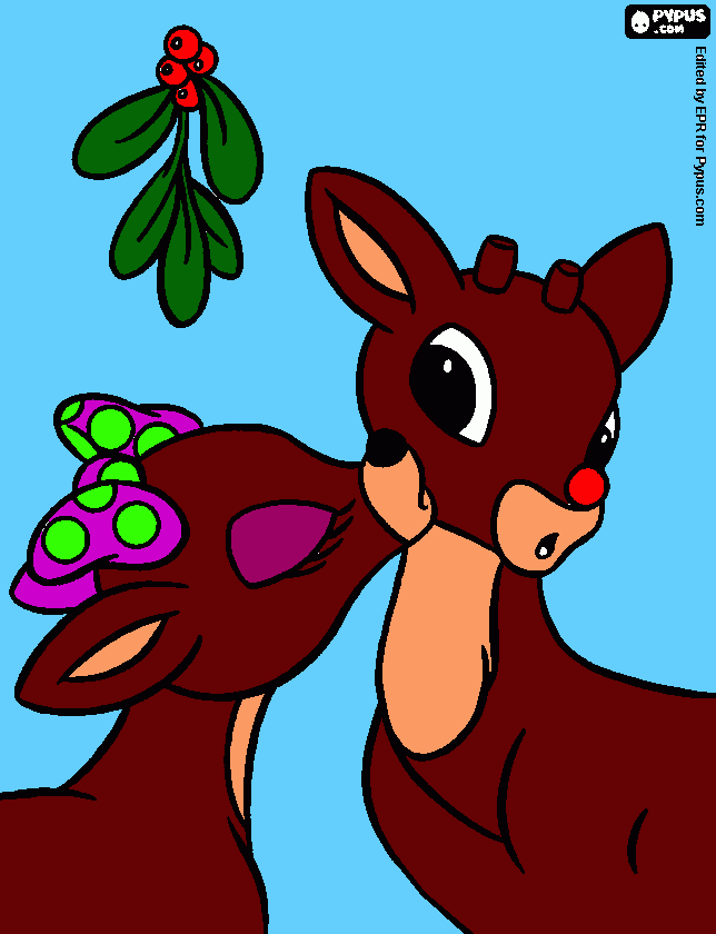 Clarice e Rudolph para colorir e imprimir