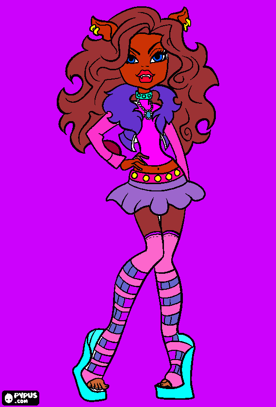 Claudine by Miriam para colorir e imprimir