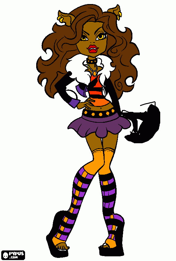 claudine para colorir e imprimir