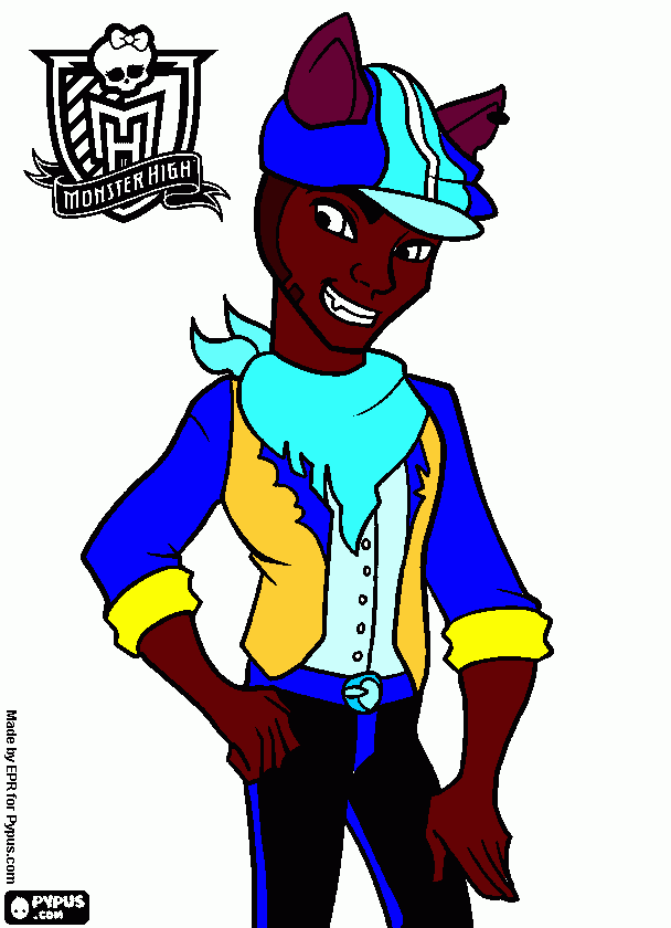 clawddeen Wolf para colorir e imprimir