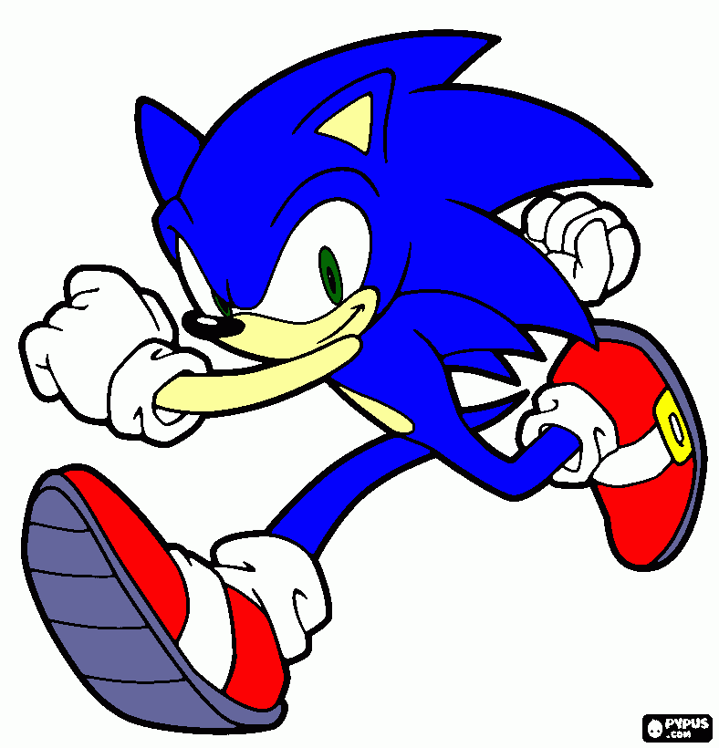 cleber qr te oferecerb esse desenho de sonic para colorir e imprimir