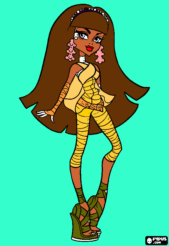 cleo de nili para voce para colorir e imprimir