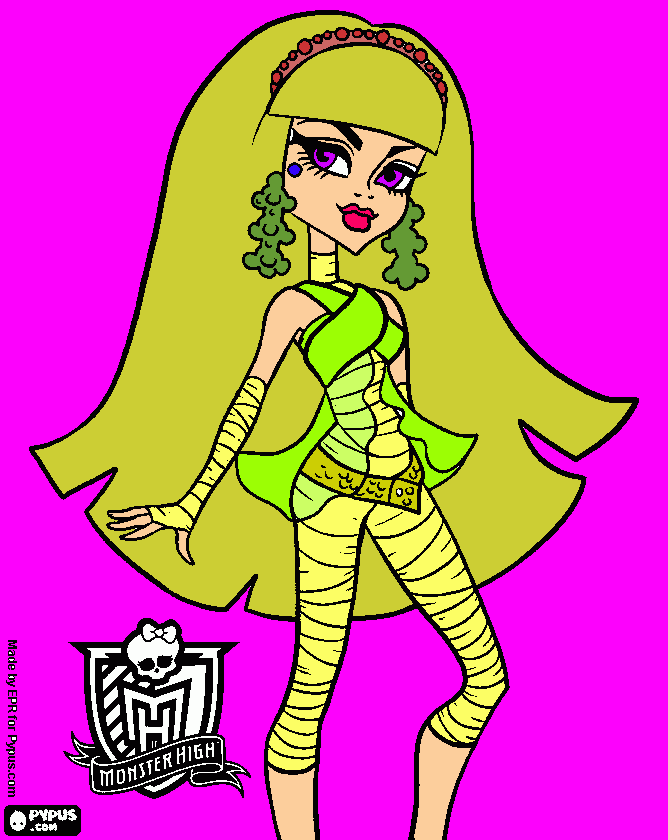 cleo nile monster high para colorir e imprimir