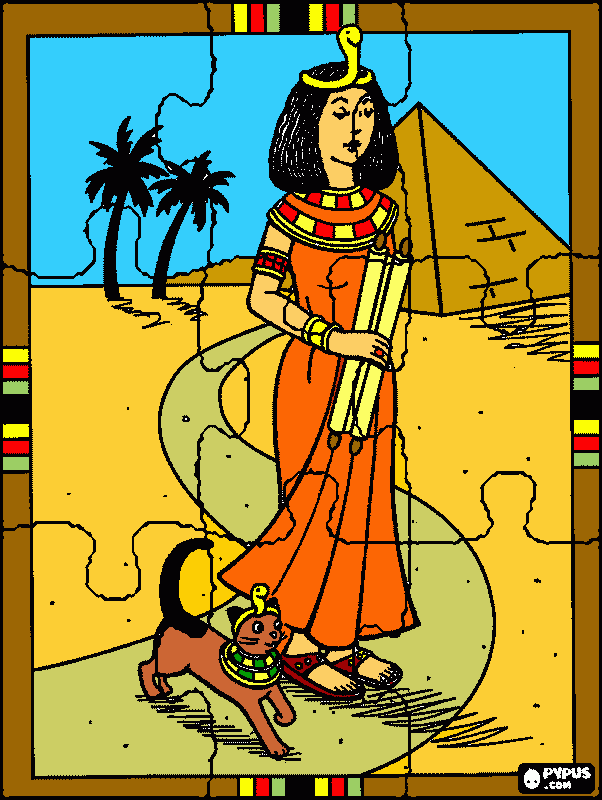Cleopatra para colorir e imprimir