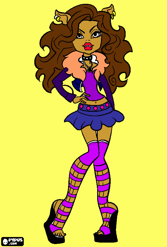 clowdim olf para colorir e imprimir