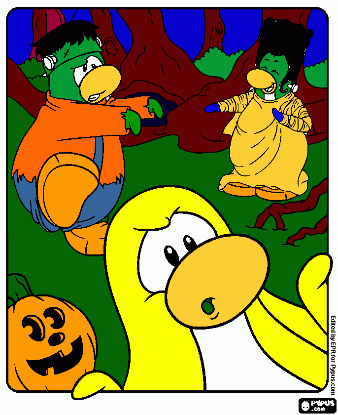 club halloween para colorir e imprimir