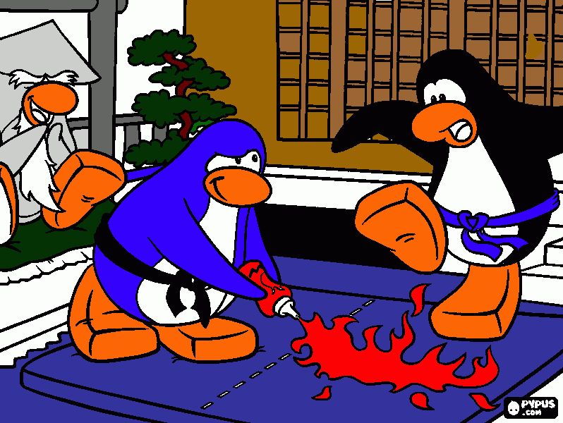 clube pinguin para colorir e imprimir