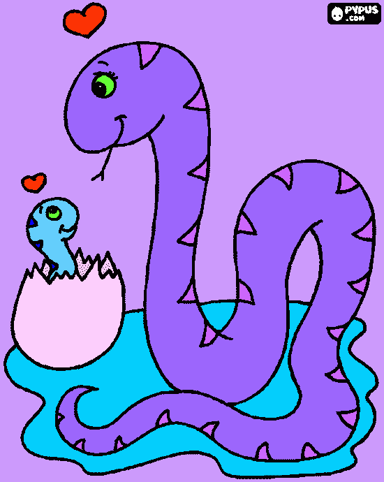 cobra mae e cobrinha bebe para colorir e imprimir
