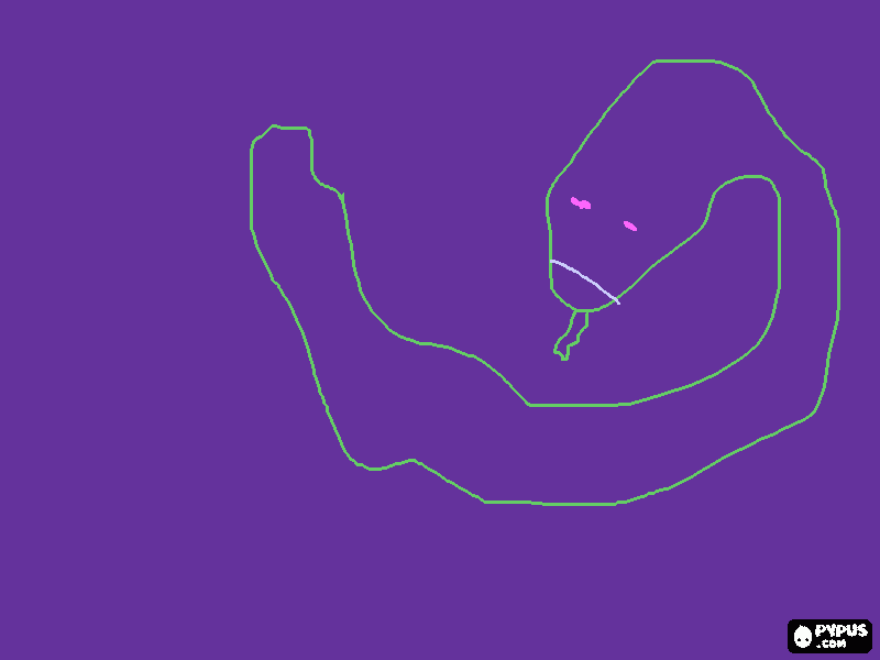 cobra sinistra para colorir e imprimir