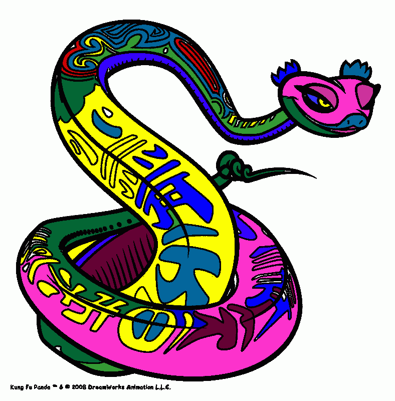 cobra para colorir e imprimir