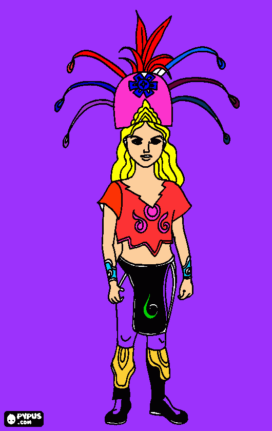 cocar para colorir e imprimir