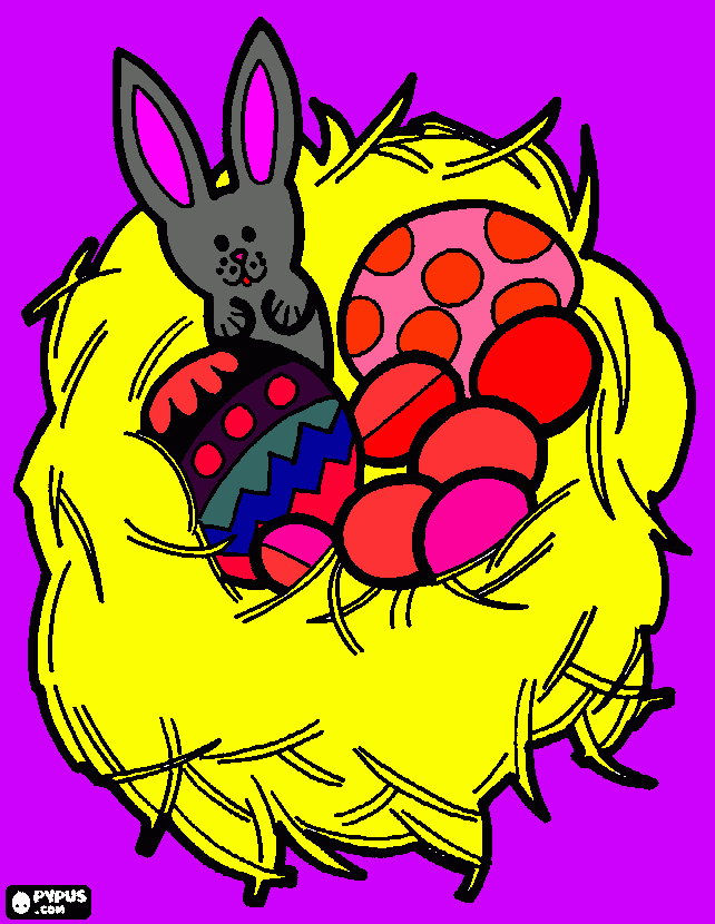 coelhinhos da pascoa para colorir e imprimir