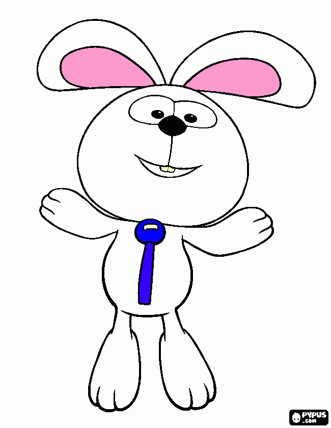 Coelho Gato para colorir e imprimir