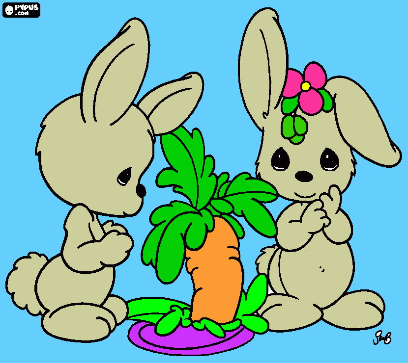 coelinhos para colorir e imprimir