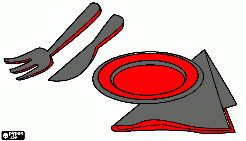 coloque sua comida no prato para colorir e imprimir