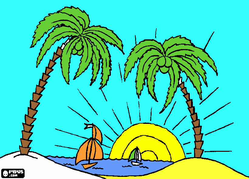 Colorido online da Aninha, beira da praia para colorir e imprimir