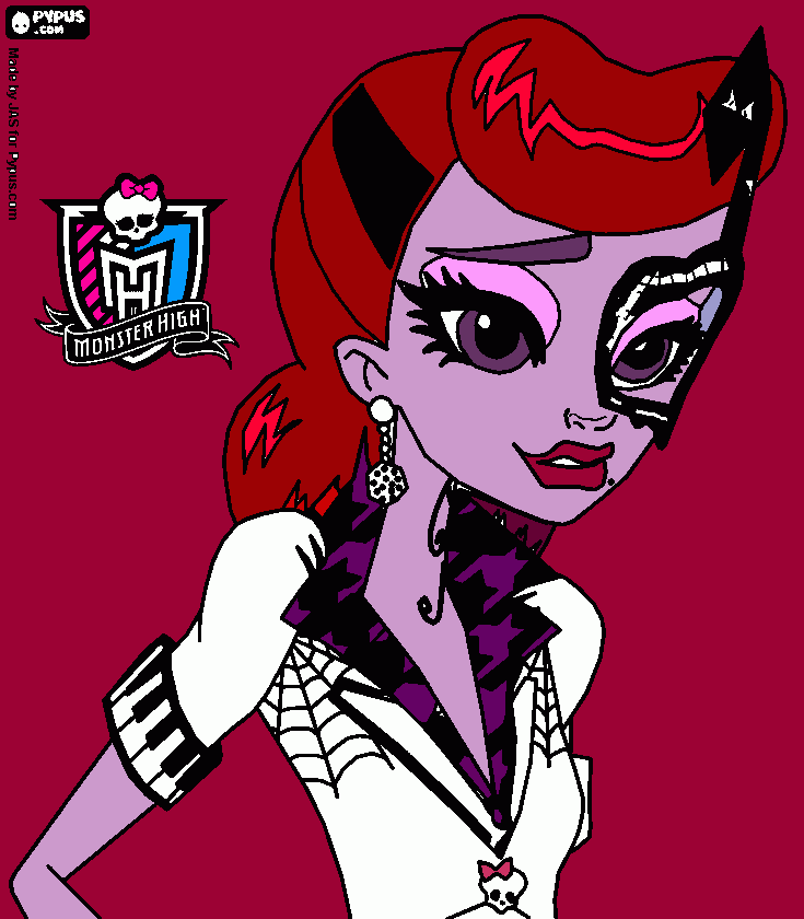 colorindo a Operetta para colorir e imprimir