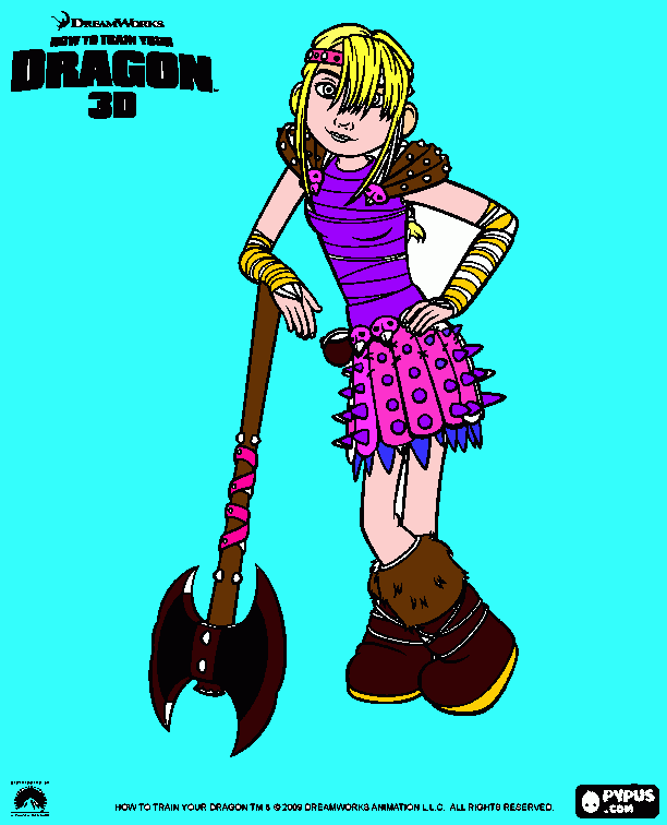 como treina seu dragão para colorir e imprimir