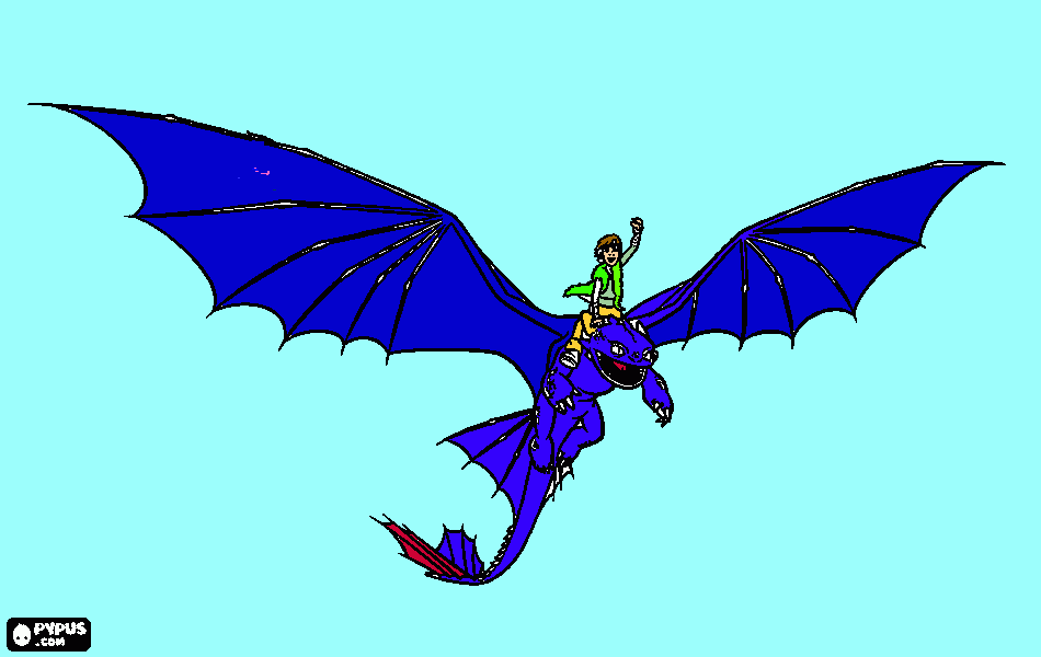 como treinar o seu dragão. para colorir e imprimir
