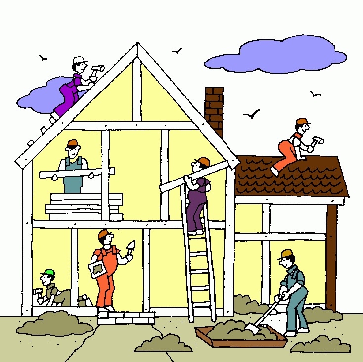 Construindo minha igreja para colorir e imprimir