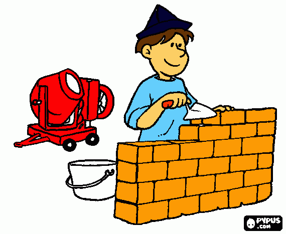 construção para colorir e imprimir