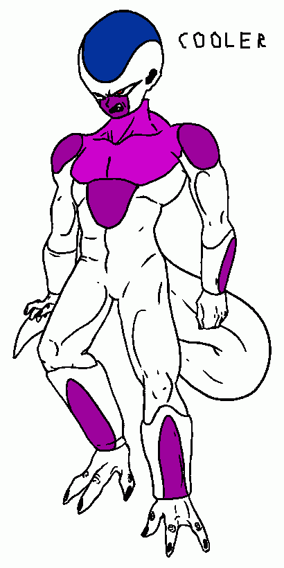 cooler o irmao de freeza para colorir e imprimir