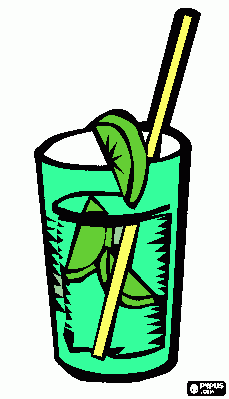 copo de suco para colorir e imprimir