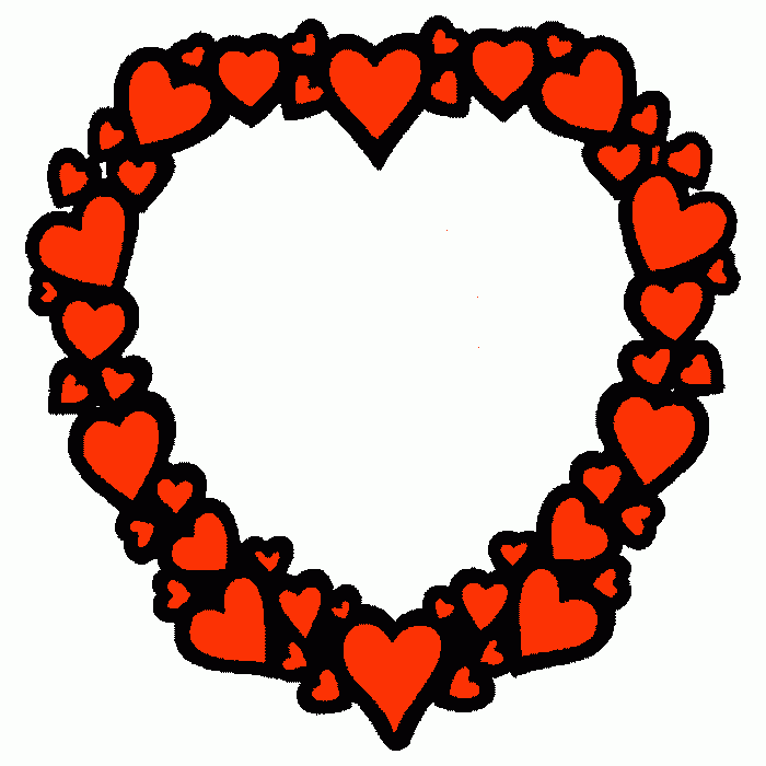 CORAÇÃO COM CORAÇAOZINHOS para colorir e imprimir