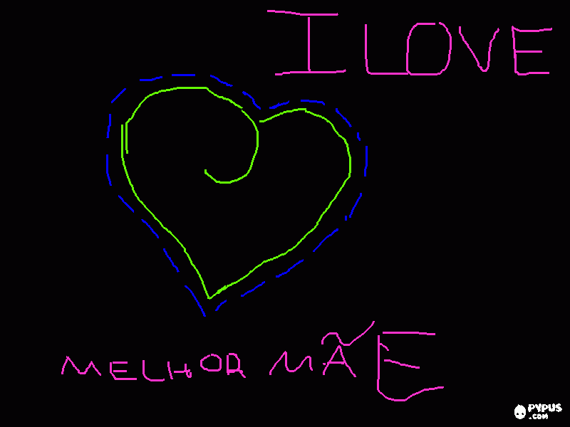 coraçao e escrita para colorir e imprimir