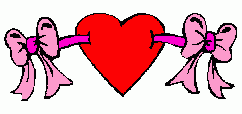 coração com laço para colorir e imprimir