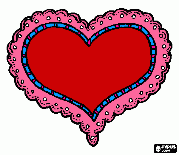 coração da mamae para colorir e imprimir