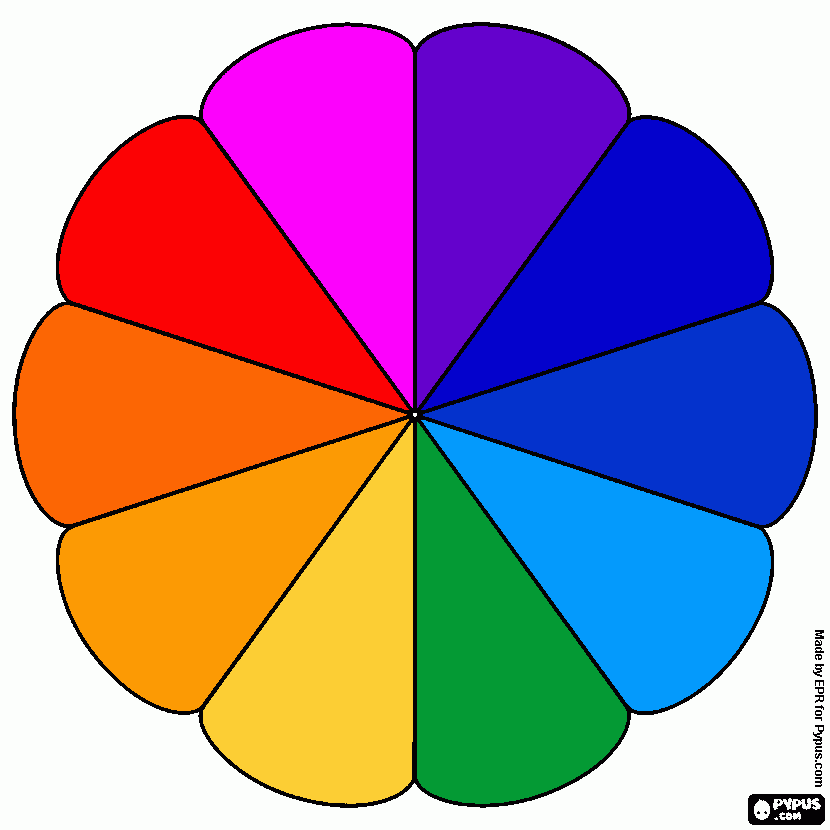 cores quente e cores frias. para colorir e imprimir