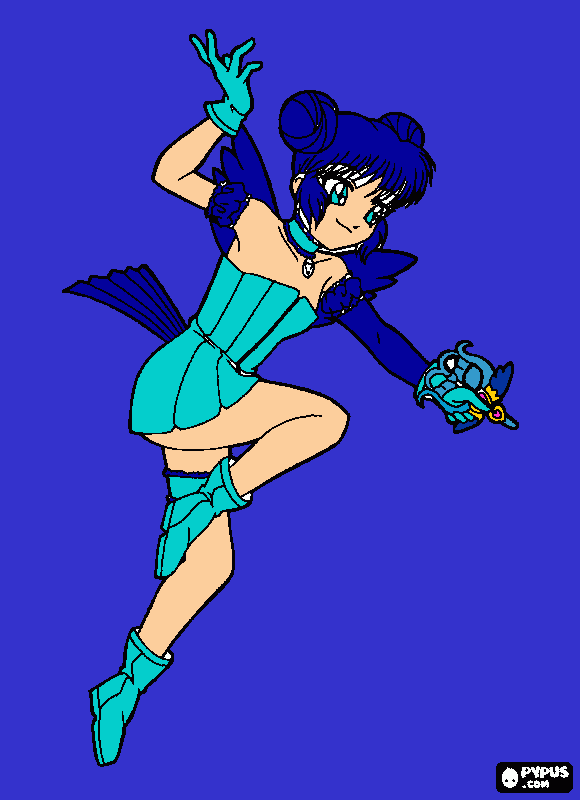 Corina para colorir e imprimir