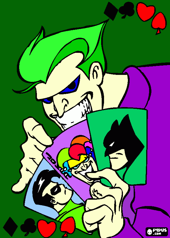 Coringa Joker para colorir e imprimir