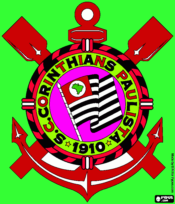 corinthians para colorir e imprimir