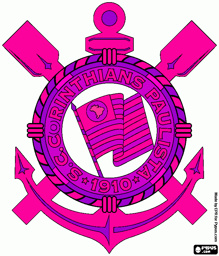 CORINTIAS para colorir e imprimir