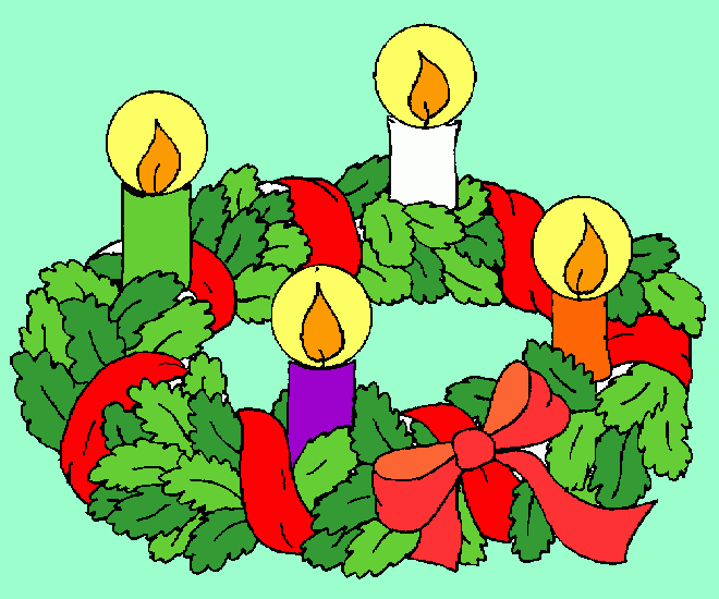 coroa do advento para colorir e imprimir