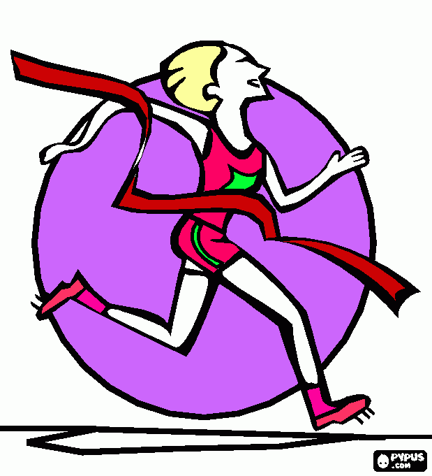 Corredora para colorir e imprimir