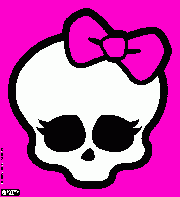 cranio para colorir e imprimir