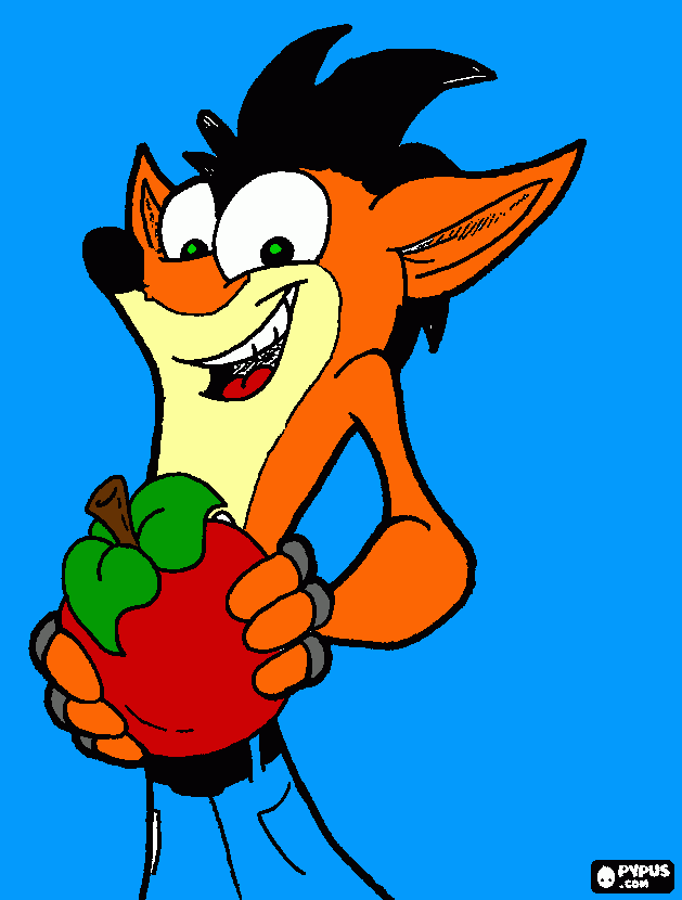 crash o video game crash mutante para colorir e imprimir