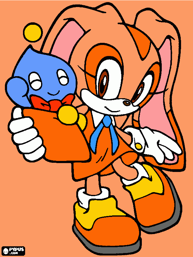 Cream The Rabbit para colorir e imprimir
