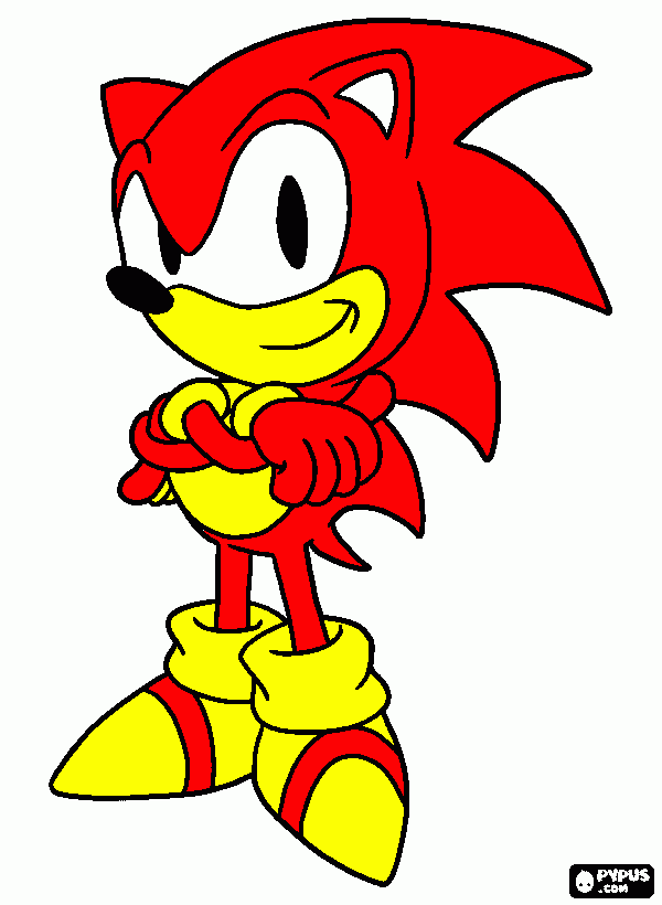 credsonic para colorir e imprimir