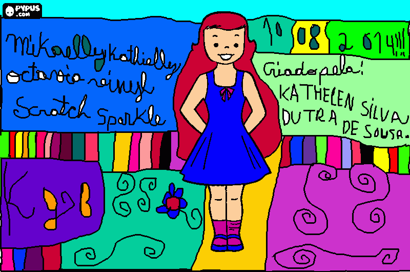 criado por kathelen silva dutra de sousa(10/08/2014)(k g b)! para colorir e imprimir